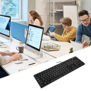Ergonomic Corded Keyboard With Arabic English Layout And Durability ABS Keypad 104Keys For Business Use
