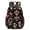 Mushroom and Moon, variant on Mushroom and Moth Black Pattern 17" School Backpacks for Teens,Waterproof Oxford Fabric,S-Shape Padded Straps for School,Travel,Hiking,Camping