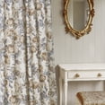 thumbnail image 2 of StangH Peony Velvet Curtains with Floral, Romantic Luxury Beige Bedroom Window Drapes Curtains for Living Dining Room, Beige, W52 x L96, 2 Panels, 2 of 7