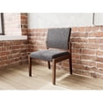 thumbnail image 4 of Pemberly Row Waiting Reception Armless Guest Chair Wood Frame in Black, 4 of 5