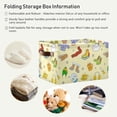 thumbnail image 6 of GZHJMY Warm Colored Doodle Winter Elements Decorative Basket Collapsible Rectangular Canvas Storage Bin Foldable Closet Cube Organizer Box with Handles for Clothes/Toys, 6 of 7