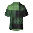 thumbnail image 5 of Fgvctg Mens St. Patrick's Day Scrub Tops Casual Short Sleeve Cute Shamrock Clover Print Scrubs Tops Loose V Neck Work Shirt Scrub Workwear Nurse Uniform Medical T Shirts with Pocket Turquoise 4XL, 5 of 6