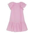 thumbnail image 2 of Minymo Short-Sleeve Cotton Dress - Light Rose (2 Years), 2 of 3