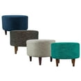 thumbnail image 4 of MJL Furniture Designs MJL Furniture Sophia Lucky Round Upholstered Ottoman Turquoise, 4 of 5