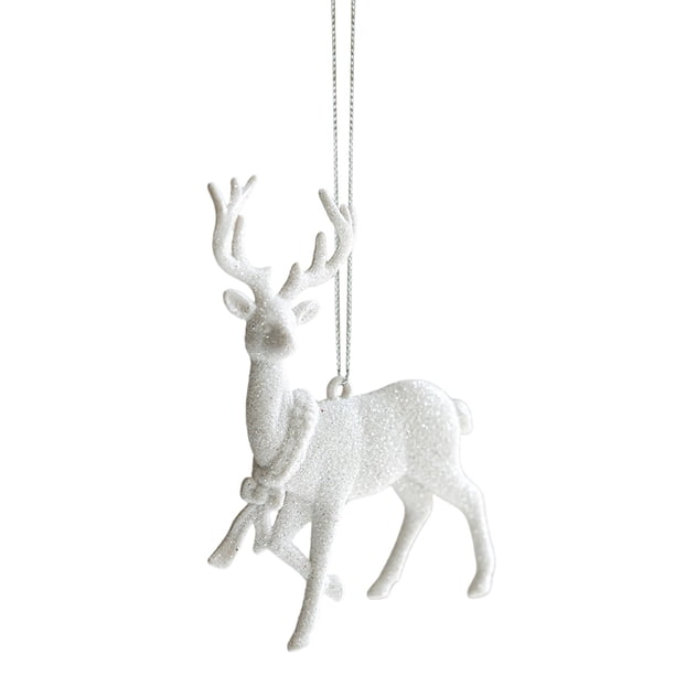 Decoraciones navideñas, adornos navideños, regalos navideños Decoraciones navideñas Ciervos navideños Copos de nieve Adornos para árboles de Navidad Colgantes Decoración de escena avanzada un colgante