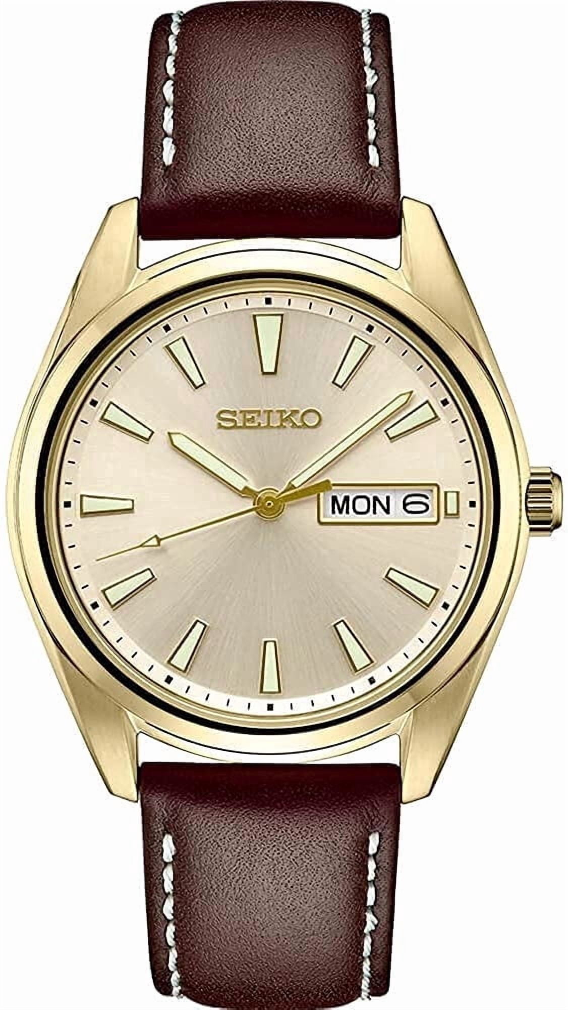 SEIKO メンズ　腕時計 Seiko Men's snxj94 automatic goldtone gold dial watch - Walmart.com