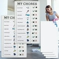 thumbnail image 4 of POINTERTECK 2Pcs Portable Chore Chart Memo Boards-4.7x7.9 Inch Detachable Message Board with 4 Cardstock Individual Schedule Chart Daily Affairs for Home Planning Reminder Tool to Do List, 4 of 10