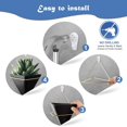 thumbnail image 2 of 2Pcs Nordic Ceramic Wall Planter Triangular Mini Succulent Planter Hanging Planter Modern Wall Decor, 2 of 6