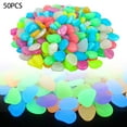 thumbnail image 1 of 50 Pcs Glow In The Dark Garden Pebbles Glow Stones Rocks For Walkways Garden Path Patio Lawn Garden Yard Decor Luminous Stones, 1 of 8