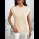 thumbnail image 5 of Suéteres de Cuello Alto para Mujer, Chalecos, Blusas Informales de Negocios y Moda, Conjuntos de Otoño. Albaricoque L, 5 of 9