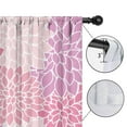 thumbnail image 4 of Blackout Kids Curtains,Pink Floral and Petal Pattern Childrens Insulated Curtains Set Of 2,Bedroom Essentials,Toddler Room Decor 52x84in(132x213cm), 4 of 5