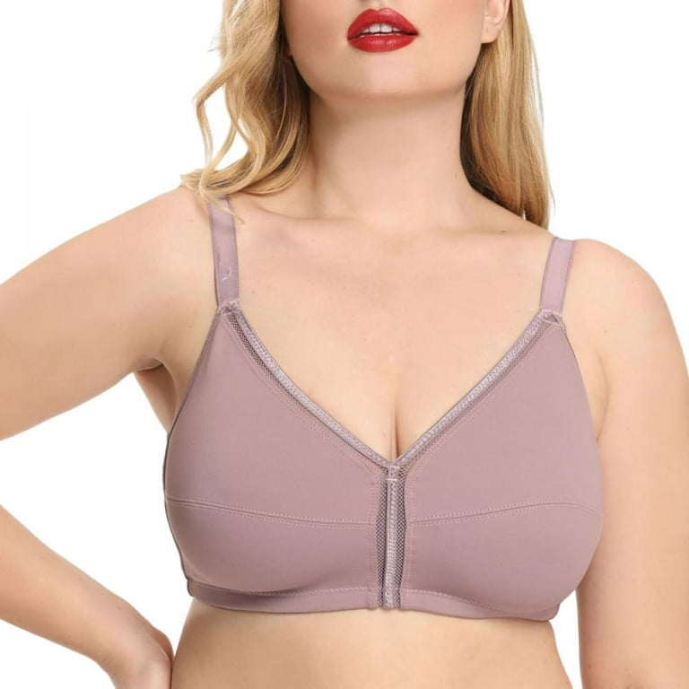 Double Support Wireless Bra, Lace Bra with Stay-in-Place Straps