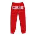 thumbnail image 4 of Women Fashion Trousers Print Bottom Sweatpants Pockets High Waist Sporty Gym Athletic Fit Jogger Pants Cropped Pants Women Casual Women Casual Pants Outfits Womens Work Clothes Business Casual Pants, 4 of 4