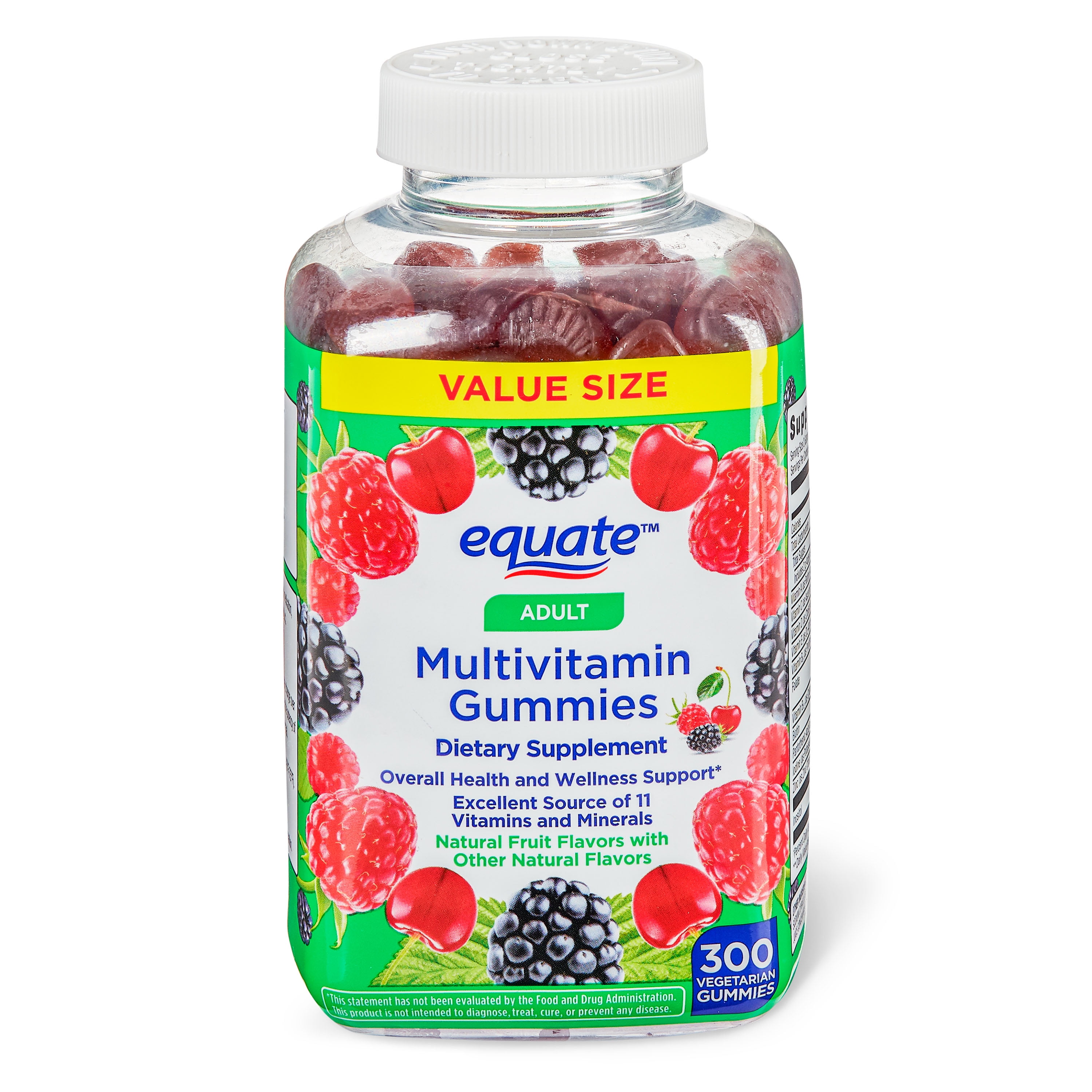 Equate Vegetarian Adult Multivitamin Gummies, 300 Ct - Walmart.com ...