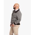 thumbnail image 2 of Chamarra tipo Bomber de LANA Café Tallas Extra Di Nuovo 2058, 2 of 3