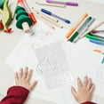 thumbnail image 4 of Mobutofu 24Pcs Reusable Alphabet Letter Stencils for Diy Projects White Transparent Plastic Templates, 4 of 4