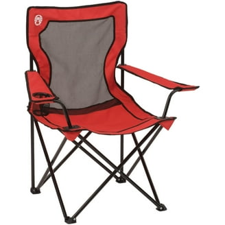 Coleman Broadband Mesh Quad Adult Camping Chair, Red - Walmart.com