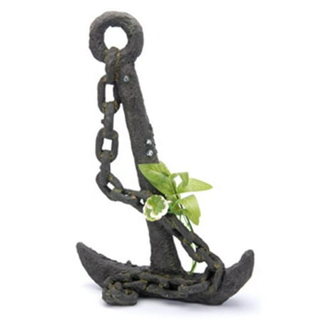 Penn Plax RR803 Sunken Gardens Anchor with Plant Extra Large