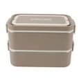 thumbnail image 2 of Stackable Bento Box 304 Stainless Steel Insulated Lunch Containers Leakproof For School Office, 2 of 8