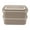 Dark Apricot, variant on YAHHU 2 Tier Stackable Bento Box 304 Stainless Steel Insulated Lunch Containers Leakproof Compartment Portable Food Container 8.66 inches / 22 cm Dark Apricot