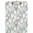 thumbnail image 2 of GZHJMY Cute Penguins Clipboard,Standard A4 Letter Size Hardboard Office Clipboards with Low Profile Clip for Classrooms, Offices,Students-Gold Clip17 Whiteboard Clipboards, 2 of 7