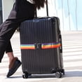 thumbnail image 3 of 2 Pieces 1.9m*5cm Suitcase Strap, Adjustable Luggage Straps with Combination Lock and Buckle, Travel Suitcase Strap with Luggage Tags, Travel Accessories for Suitcase, 3 of 5