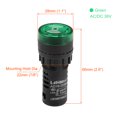 thumbnail image 2 of AC/DC 48V Indicator Light with Buzzer Green Flashing Alarm 22mm Panel LED Indicator, 2 of 5