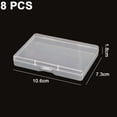 thumbnail image 5 of Organizador de artículos pequeños, estuche para naipes para coleccionables y herramientas, contenedores de almacenamiento de cuentas transparentes con diseño a presión, 8 cajas de contenedores, 5 of 5