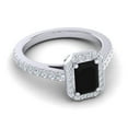 thumbnail image 3 of Diamond-Capitals 2.95 Carat Unique Natural Diamond Black Onyx Gemstone Proposal Ring for her Solid 14K White Gold Size 8.5, 3 of 8