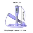 thumbnail image 2 of Fitness With Counter Indoor Jump Ropes Adults Adjustable Digital Counting Smart Speed Rope 28m for Workout and Exercise, 2 of 4