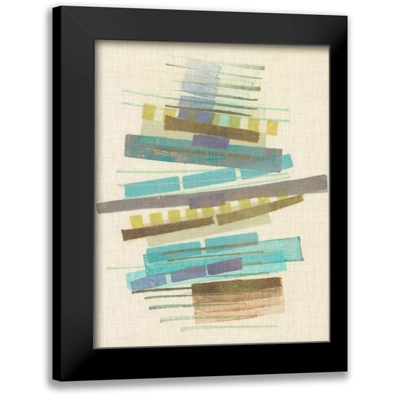 Galapon, Nikki 12x14 Black Modern Framed Museum Art Print Titled - Balancing III