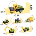 thumbnail image 2 of Andolo Mini Camiones de Construcción Juguetes Pequeños Juguetes de Construcción 6 Piezas Vehículos de Construcción Tractores Juguetes Vehículo de Arena Juego de Juego Carretilla Elevadora Rodillo Cami, 2 of 5
