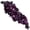 Purple, variant on Jiibva 3D Flower Embroidered Appliques Sew on Patch Floral Embroidery Patches with Beaded Rhinestone for DIY Sewing Crafts Clothing Decor