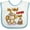 White and Blue, variant on Inktastic My Mimi Loves Me Monkey Boys or Girls Baby Bib