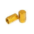 thumbnail image 5 of Motoforti Universal Tire Valve Stem Caps Car Accessories Aluminum Alloy Gold Tone 16mm 4pcs, 5 of 6