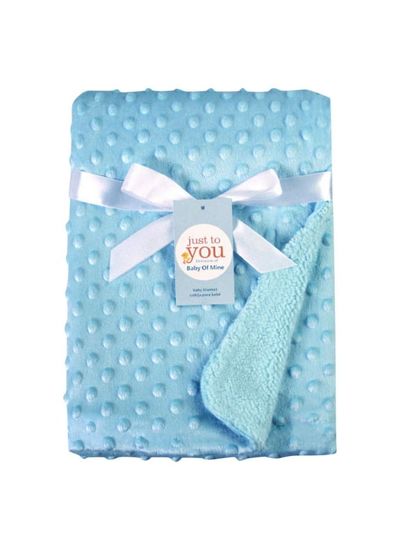 Danhjin Newborn Baby Solid Blanket & Swaddling Thermal Soft Fleece Blanket Bedding Quilt - on Clearance
