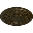 thumbnail image 3 of 32 3/4"OD x 2 1/2"P Jackson Ceiling Medallion (Fits Canopies up to 13 1/2"), Hand-Painted Green Gold, 3 of 6