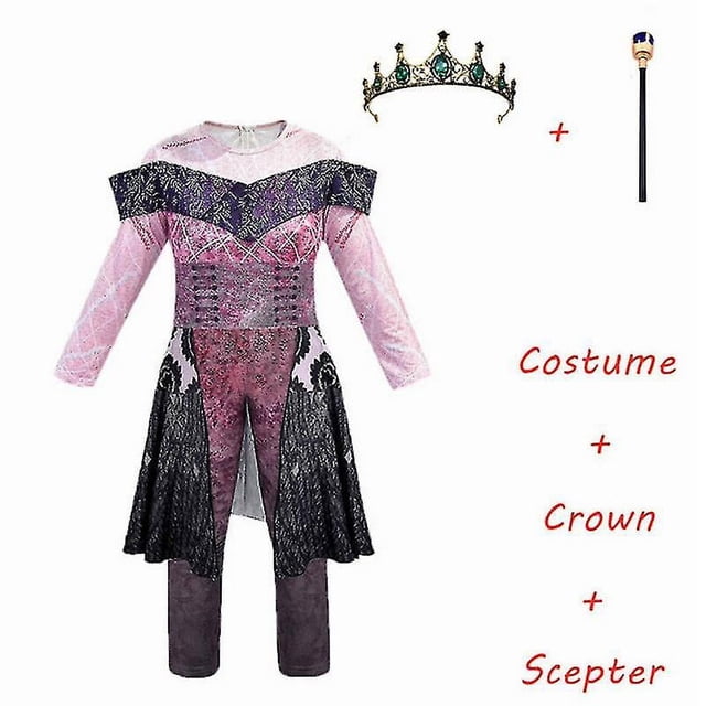 Disfraz de Los Descendientes 3 Audrey, disfraz de fantasía de Halloween para niños, mono de fiesta elegante para mujer, disfraz de Cosplay de Evie Mal