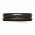 thumbnail image 3 of Grey Titanium Ring Band Wedding Black Ti Domed 6mm polished, 3 of 6