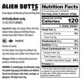 thumbnail image 4 of Alien Butts Gummy Blueberry & Green Apple Fruit Jelly Disks Funny Unique Easter Basket Candy Gift Birthday for Girl, Boy & Teens, 4 of 6