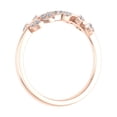 thumbnail image 2 of 10K Rose Gold Diamond Nature Wedding Band (0.15 Carat) (Ring Size 7.5), 2 of 6