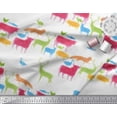 thumbnail image 3 of Soimoi polyester Crepe Fabric Birds & Animals Hand Drawn Print Fabric by Yard 42 Inch Wide, 3 of 3