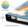 thumbnail image 3 of FORMRS 3 Ring Photo Album 4"x6" Self Adhesive Large Capacity PU Leather Cover, Rainbow with Stars, 3 of 8