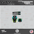 thumbnail image 2 of Kalair GFX Graphics Kit for Kawasaki KX60 (1984-2004) Evader Series, 2 of 5