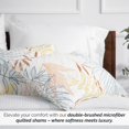 thumbnail image 4 of Southshore Fine Living, Inc. Tropical Pillow Covers 26"x26" Euro Sham Covers, Blue and Cream, 4 of 5