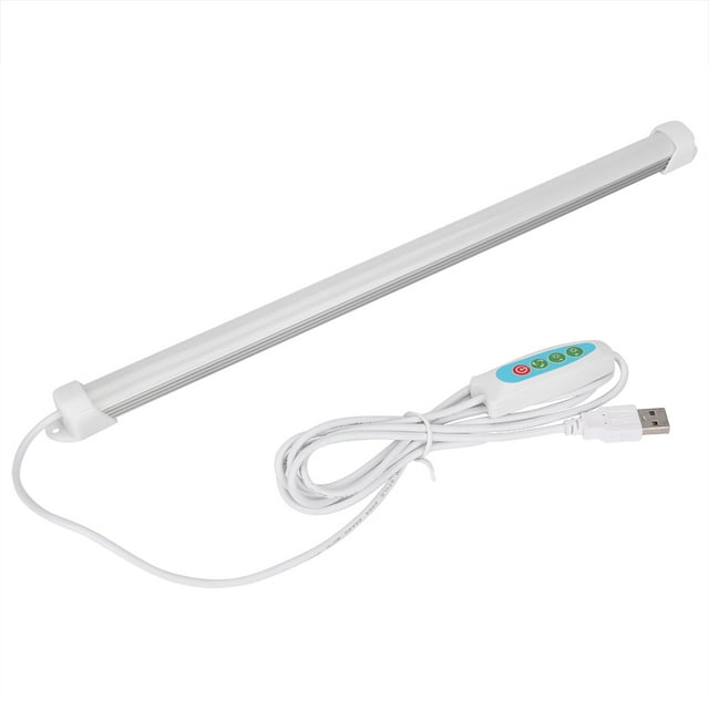 Tira de luces LED recargable por USB, 5 V, luz blanca cálida/diurna, portátil, brillo ajustable y atenuación continua