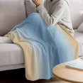 thumbnail image 3 of Blue Yellow Ombre Blanket Soft Cozy Warm Throw Blanket for Couch, Plush Fuzzy Flannel Fleece Blankets for Sofa, Farmhouse Modern Gradient Art Bed Blankets Lightweight Gifts for Women, 50"x80", 3 of 9
