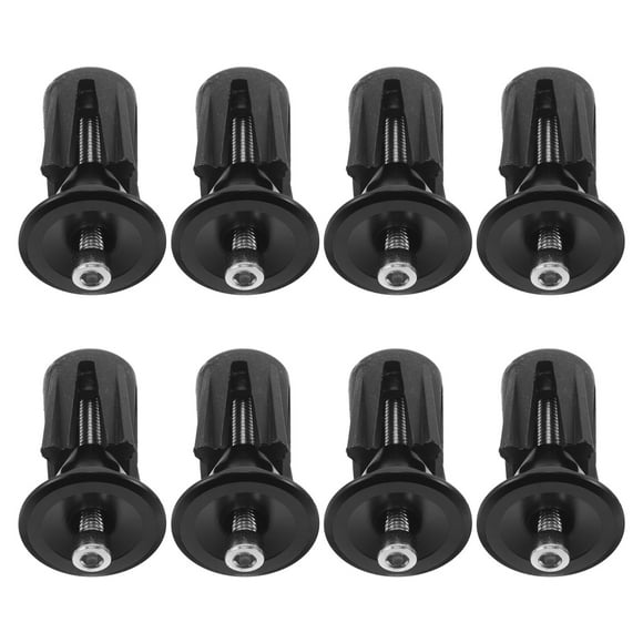 GOOHOCHY 4 Paires de Housses de Guidon de Vélo Aluminium Noir Résistance au Vent Réduction pour les Amateurs de Cyclisme