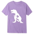 thumbnail image 3 of Gzbliryd Easter Day Shirts Cotton Tees Graphic Print Graphic Easter T Shirts for Teen Boys Short Sleeve Tops (Purple,3-4 Years), 3 of 3