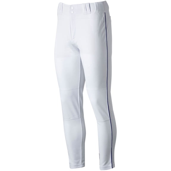 Marucci Men's Excel Full Length Tapered DoubleKnit Baseball Pants White/Navy 2XL